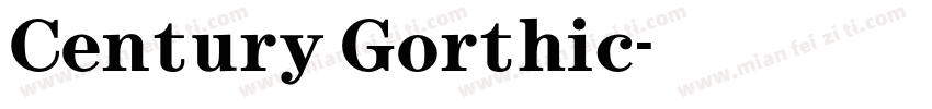 Century Gorthic字体转换